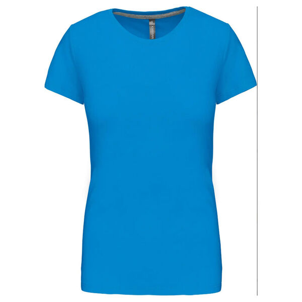 T SHIRT FEM.KARIBAN AJUSTE MC COL BATEAU 100% COTON R&eacute;f.K384