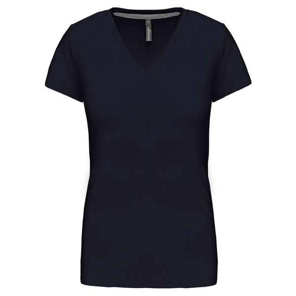 T SHIRT MANCHES COURTES COL V FEMME 150G REF.K3029