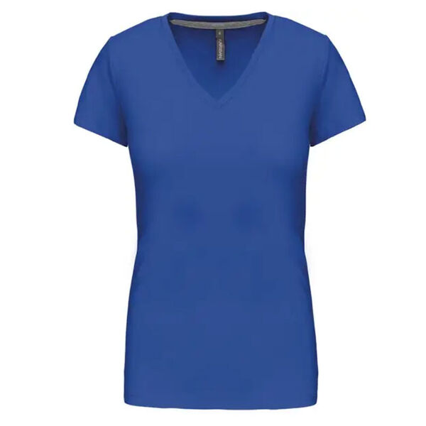 T SHIRT MANCHES COURTES COL V FEMME 150G REF.K3029