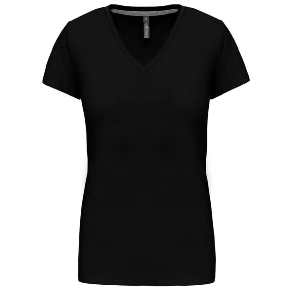T SHIRT MANCHES COURTES COL V FEMME 150G REF.K3029