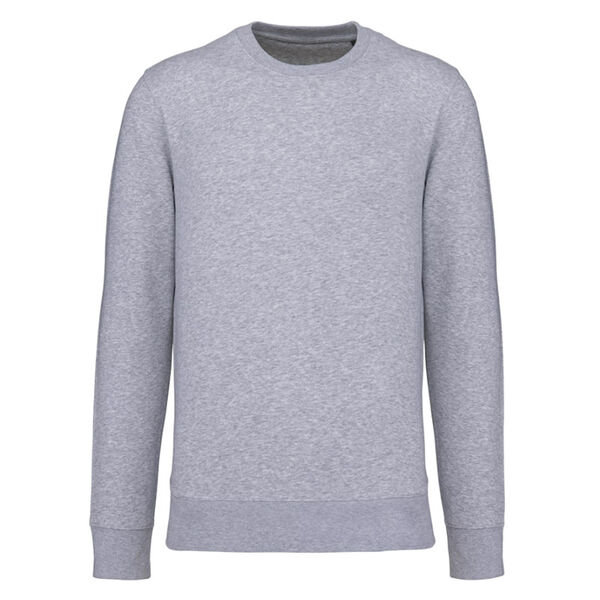 SWEAT COL ROND HOMME 85%COTON BIO 15% POLYESTER RECYCLE REF.K4025