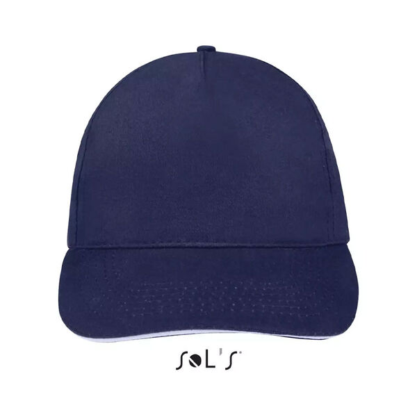 CASQUETTE 5 PANNEAUX SUNNY 100% COTON 180GR REF 88110