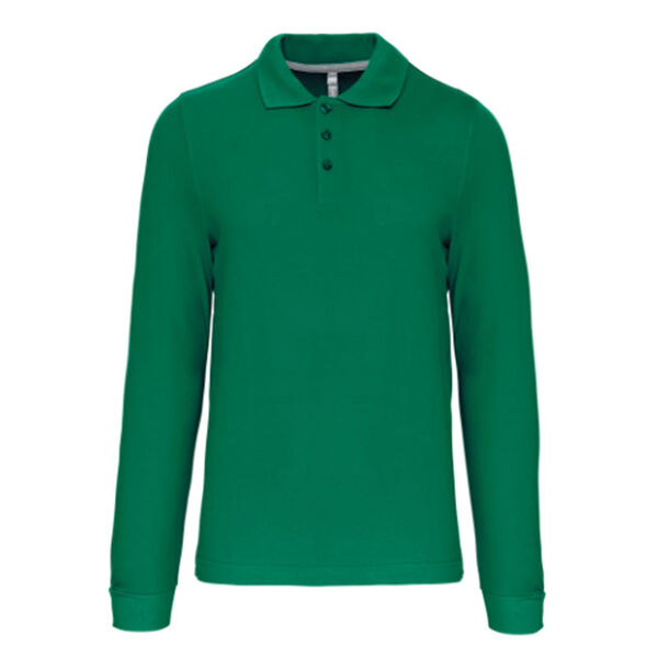 POLO HOMME ML COTON COULEUR R&eacute;f : K243