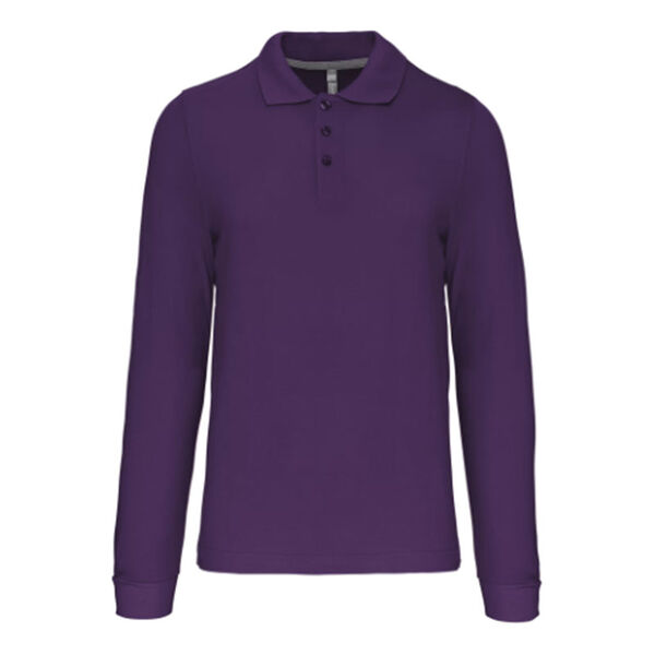 POLO HOMME ML COTON COULEUR R&eacute;f : K243