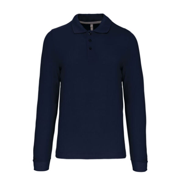 POLO HOMME ML COTON COULEUR R&eacute;f : K243