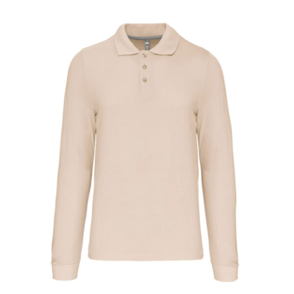 POLO HOMME ML COTON COULEUR R&eacute;f : K243
