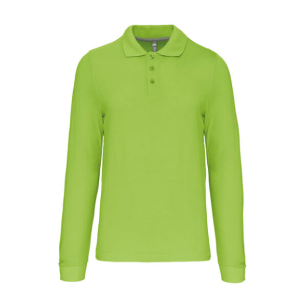 POLO HOMME ML COTON COULEUR R&eacute;f : K243