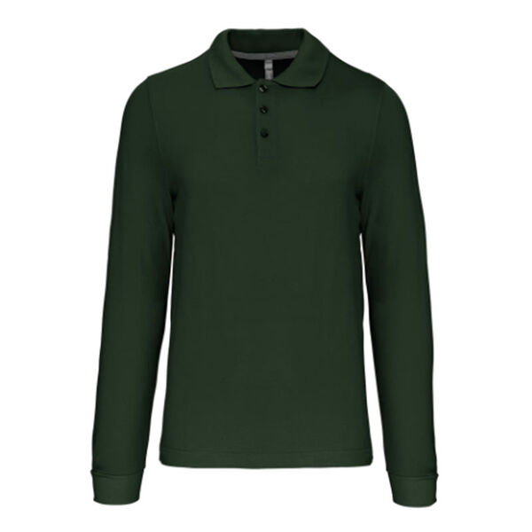 POLO HOMME ML COTON COULEUR R&eacute;f : K243