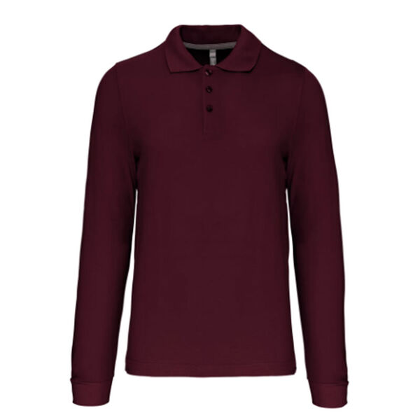 POLO HOMME ML COTON COULEUR R&eacute;f : K243