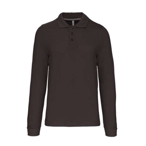 POLO HOMME ML COTON COULEUR R&eacute;f : K243