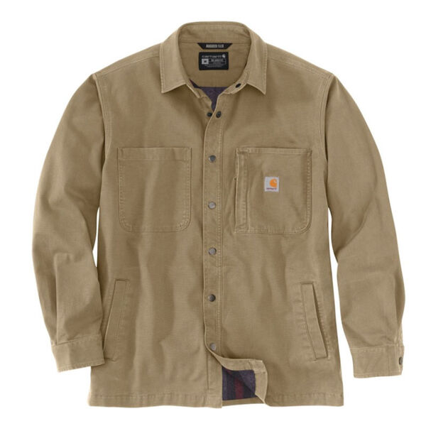 CHEMISE EN POLAIRE DOUBL&Eacute;E AVEC BOUTON-PRESSION JAC REF.105532