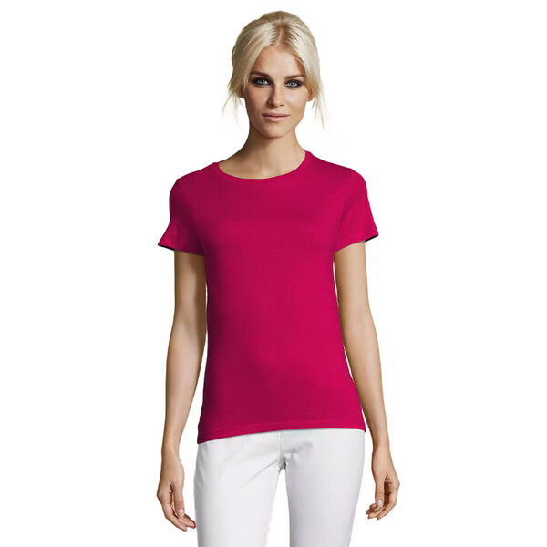T.SHIRT FEMME 150 GR COL ROND REGENT  REF.01825