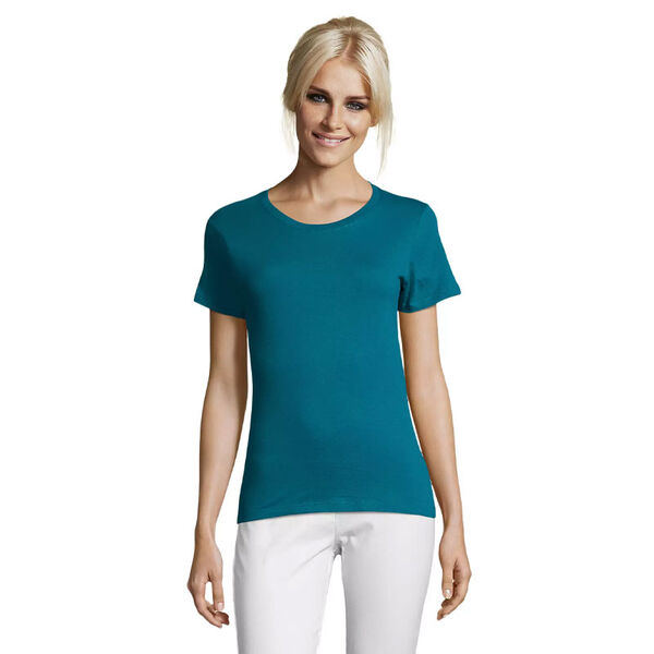 T.SHIRT FEMME 150 GR COL ROND REGENT  REF.01825