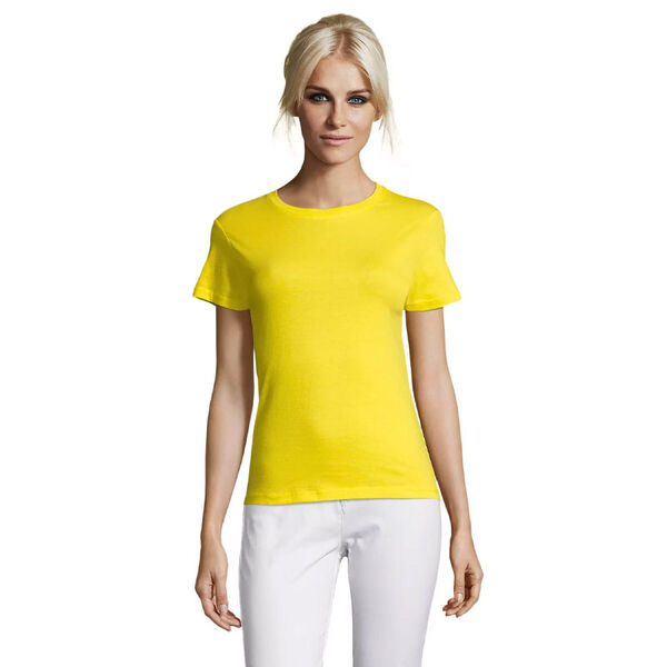 T.SHIRT FEMME 150 GR COL ROND REGENT  REF.01825