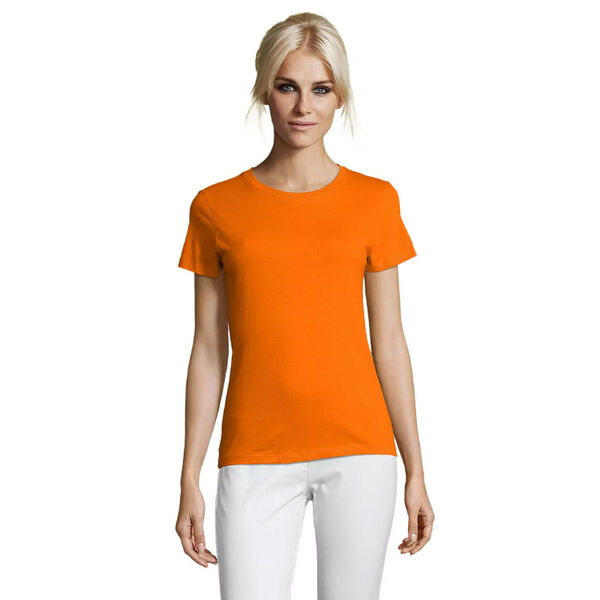 T.SHIRT FEMME 150 GR COL ROND REGENT  REF.01825