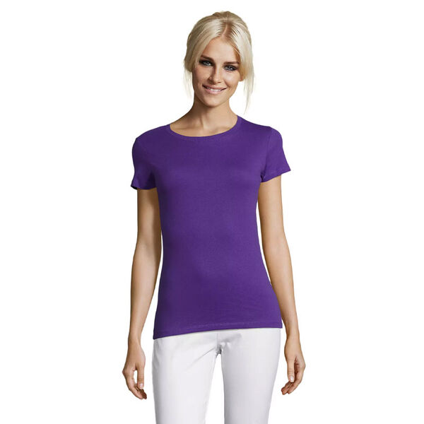 T.SHIRT FEMME 150 GR COL ROND REGENT  REF.01825