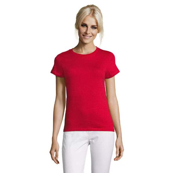T.SHIRT FEMME 150 GR COL ROND REGENT  REF.01825