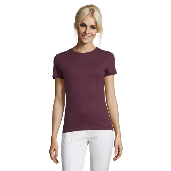 T.SHIRT FEMME 150 GR COL ROND REGENT  REF.01825