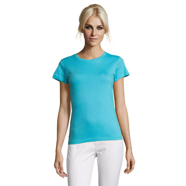 T.SHIRT FEMME 150 GR COL ROND REGENT  REF.01825