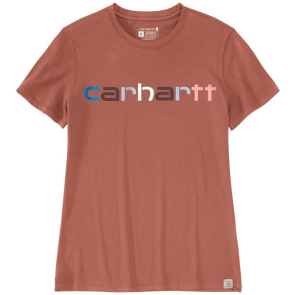 T-SHIRT FEMME MANCHE COURTES LOGO POITRINE 163GR REF.105764