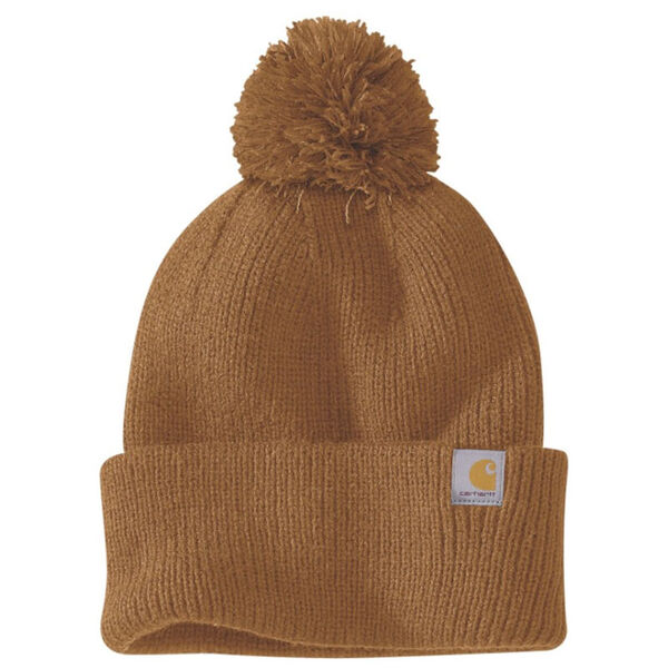 BONNET EN MAILLE A POM POM REF.106003
