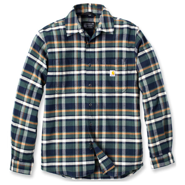 CHEMISE &Agrave; CARREAUX &Agrave; MANCHES LONGUES EN FLANELLE COTON/ELAS REF.106352