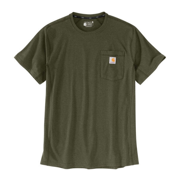 T-SHIRT MC FORCE POCHE POTRINE 195GR COTON/POLY REF.104616/106652