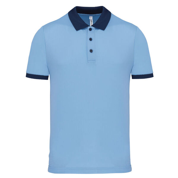 POLO HOMME MAILLE PIQUEE 180GR  MC POLYESTER COOL PLUS REF PA489