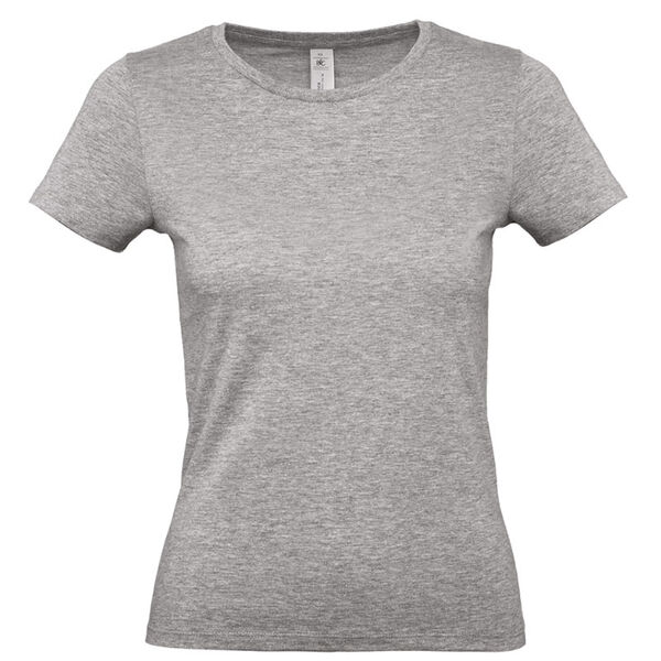 T SHIRT B&C FEM.LEGER MC 100% COTON 150g COULEUR R&eacute;f.CGTW02