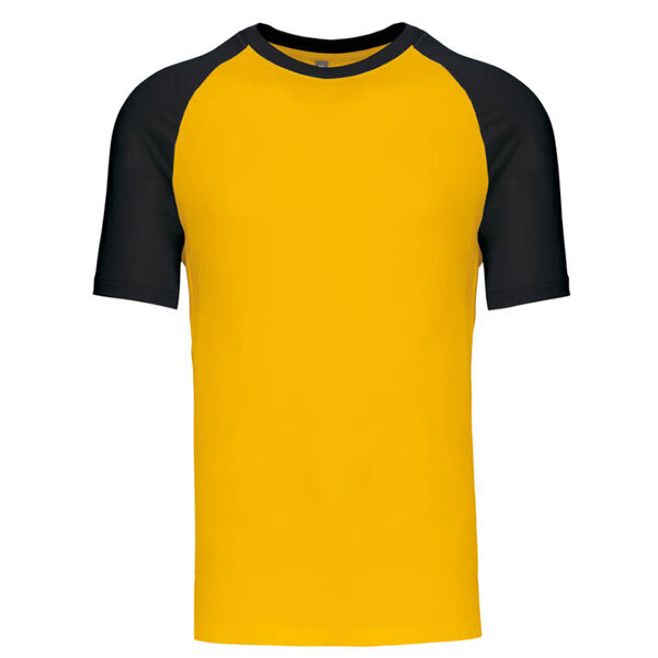 T SHIRT KARIBAN BASE BALL MC 100% Coton Bicolore R&eacute;f.K330