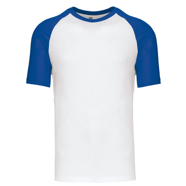 T SHIRT KARIBAN BASE BALL MC 100% Coton Bicolore R&eacute;f.K330