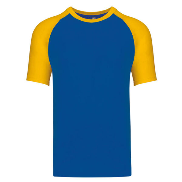 T SHIRT KARIBAN BASE BALL MC 100% Coton Bicolore R&eacute;f.K330