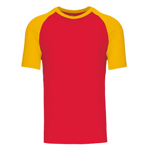 T SHIRT KARIBAN BASE BALL MC 100% Coton Bicolore R&eacute;f.K330