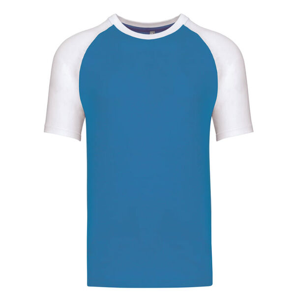 T SHIRT KARIBAN BASE BALL MC 100% Coton Bicolore R&eacute;f.K330