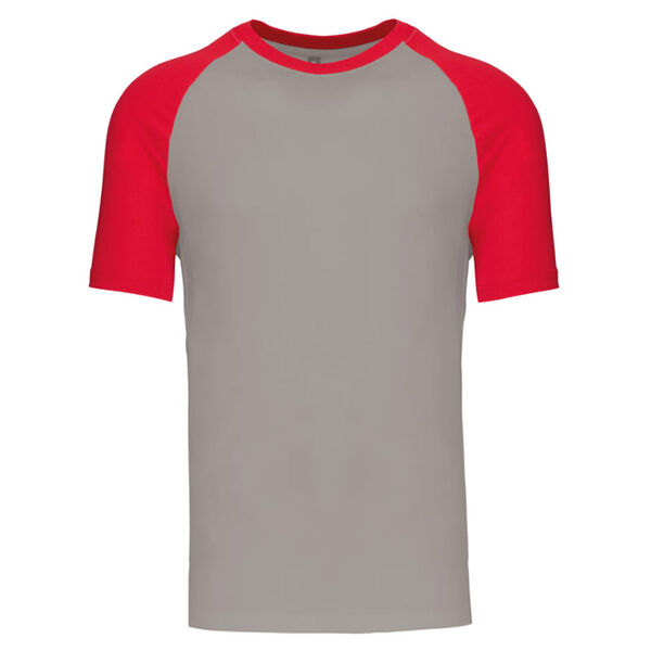 T SHIRT KARIBAN BASE BALL MC 100% Coton Bicolore R&eacute;f.K330