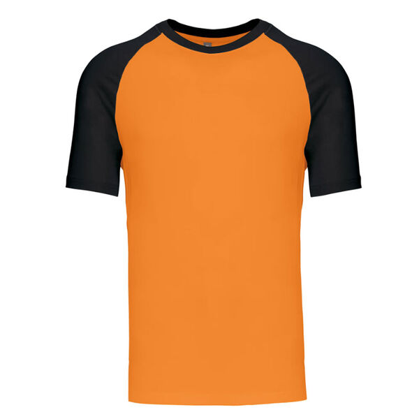 T SHIRT KARIBAN BASE BALL MC 100% Coton Bicolore R&eacute;f.K330