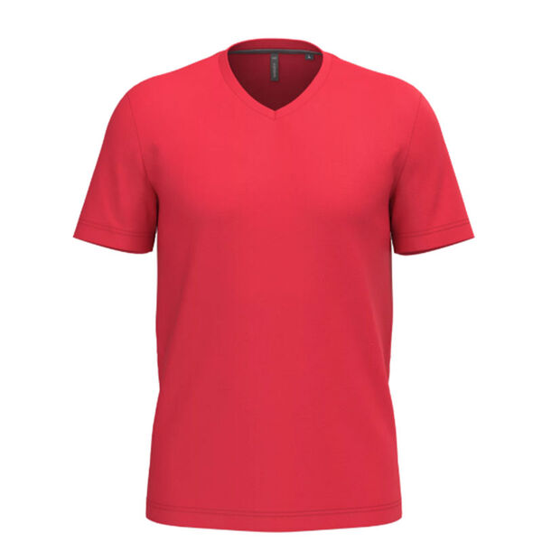 T SHIRT HOMME KARIBAN MC COL V COTON COULEUR R&eacute;f.K357