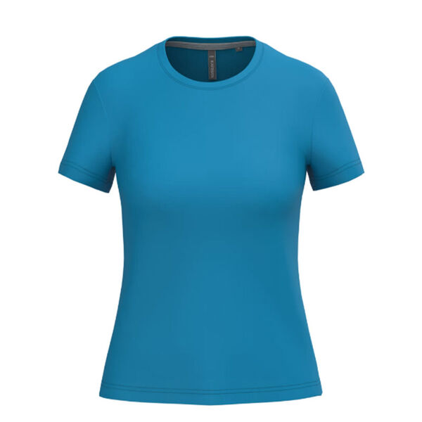 T SHIRT FEM.KARIBAN AJUSTE MC COL ROND COTON R&eacute;f.K380