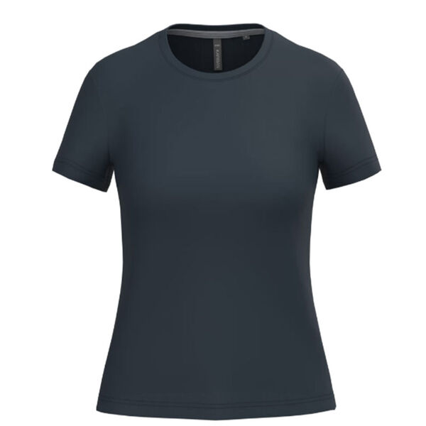 T SHIRT FEM.KARIBAN AJUSTE MC COL ROND COTON R&eacute;f.K380