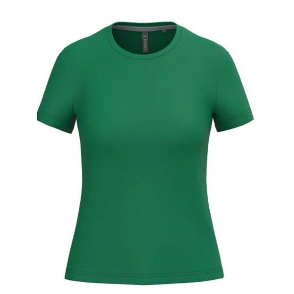 T SHIRT FEM.KARIBAN AJUSTE MC COL ROND COTON R&eacute;f.K380