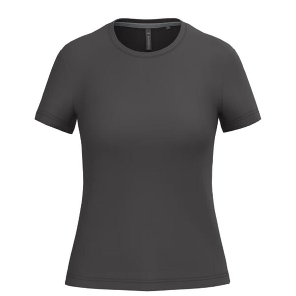 T SHIRT FEM.KARIBAN AJUSTE MC COL ROND COTON R&eacute;f.K380