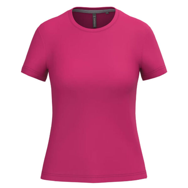 T SHIRT FEM.KARIBAN AJUSTE MC COL ROND COTON R&eacute;f.K380