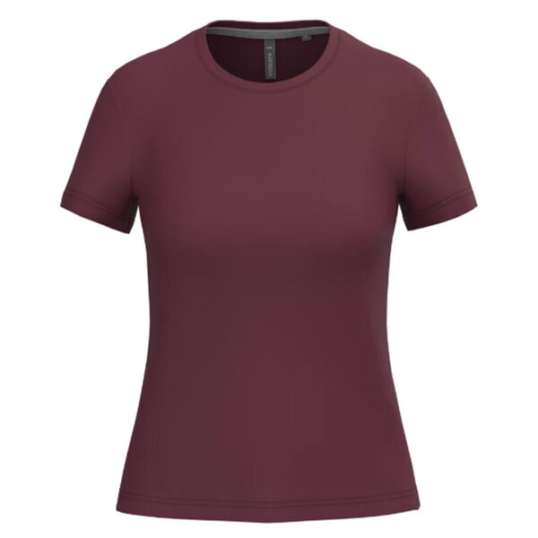 T SHIRT FEM.KARIBAN AJUSTE MC COL ROND COTON R&eacute;f.K380