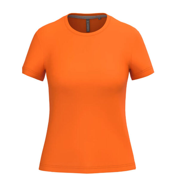 T SHIRT FEM.KARIBAN AJUSTE MC COL ROND COTON R&eacute;f.K380