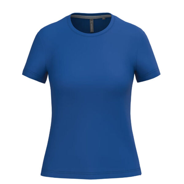 T SHIRT FEM.KARIBAN AJUSTE MC COL ROND COTON R&eacute;f.K380