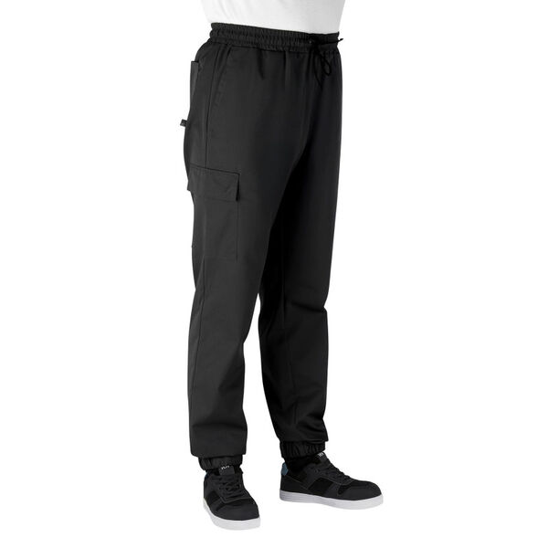 PANTALON JOGGING IGO BAS RESSERRES POLY/COTON 195GR