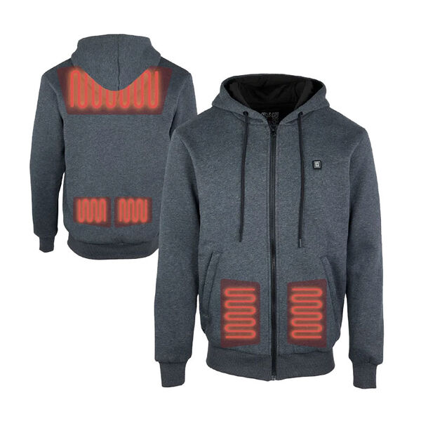 SWEAT SHIRT CHAUFFANT ZIPPE 50/50 POLYESTER COTON AVEC BATTERIE REF.HV18