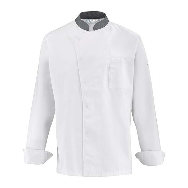 VESTE DE CUISINE HOMME ML COL OFFICIER CABBAGE PC 215G REF.2CBBPC