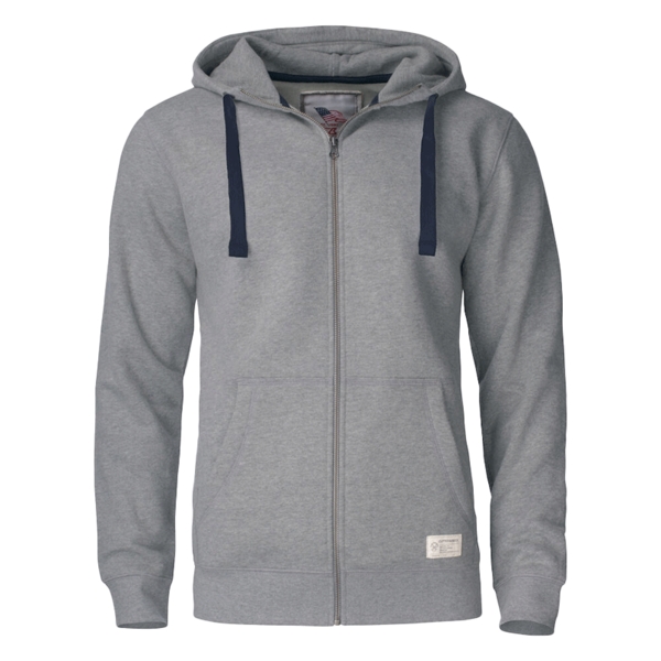 SWEAT SHIRT HOMME A CAPUCHE FULL ZIP COTON/POLY REF.358406