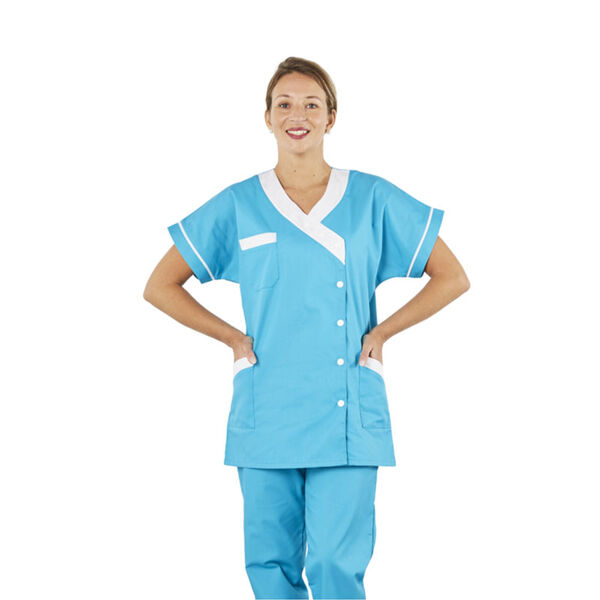 TUNIQUE TANA BICOLORE COL V MC KIMONO POLY/COTON 200GR